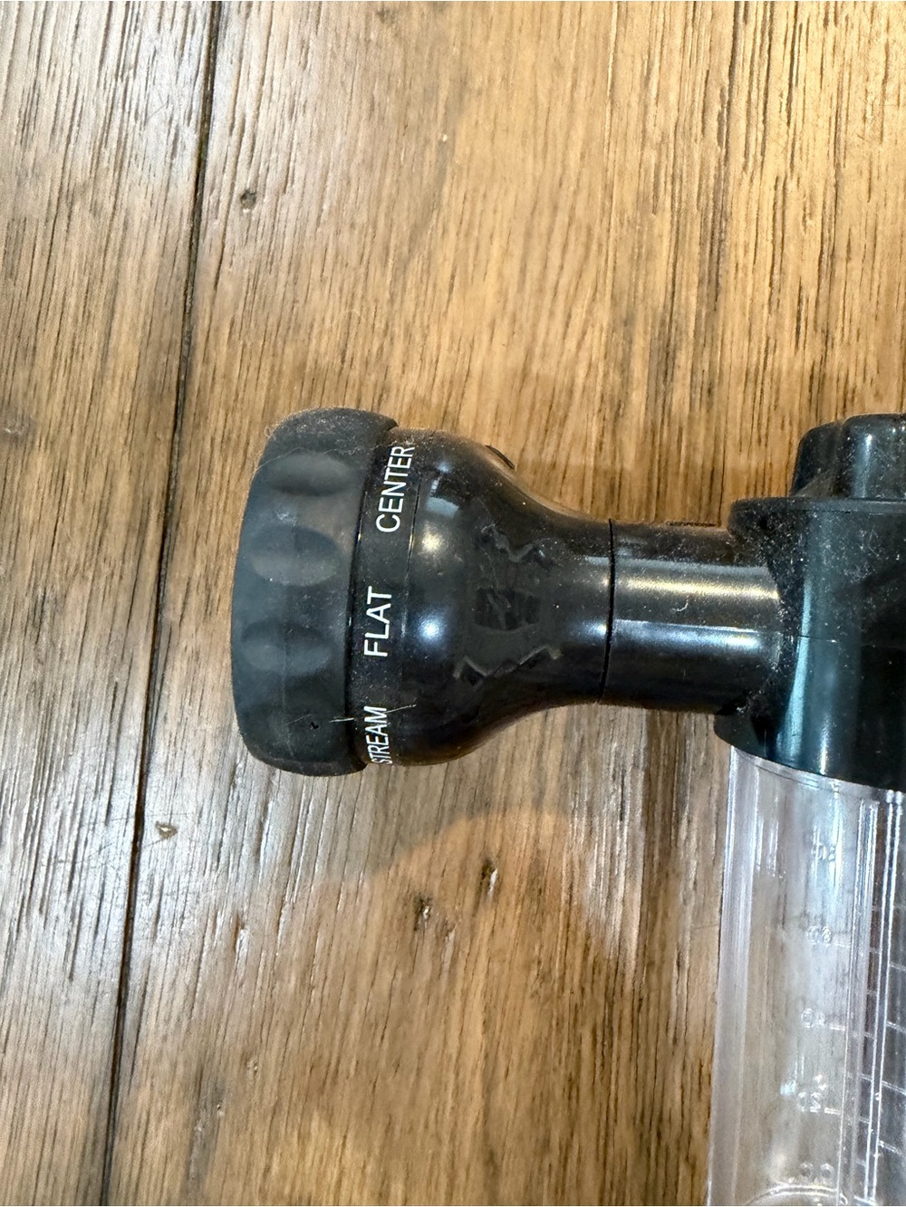 Black Hose Spray Nozzle with Clear Detergent Bottle - for horses - Picture 2 of 6